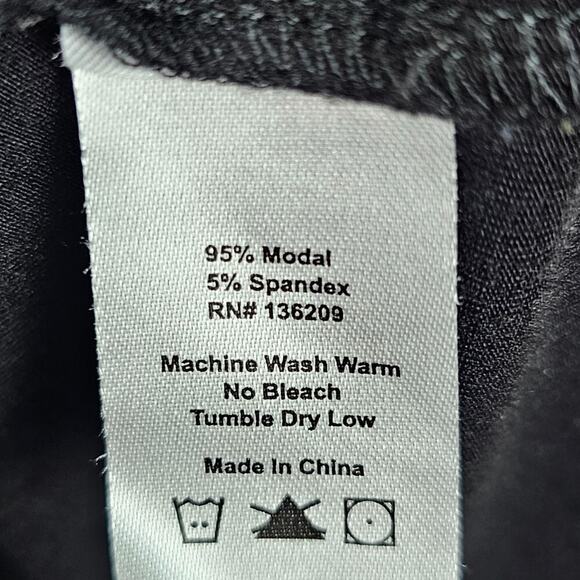 Hatch Layers The T-Shirt Dress Layer Large Minimal Pregnancy Comfort Modal Black - Picture 3 of 6